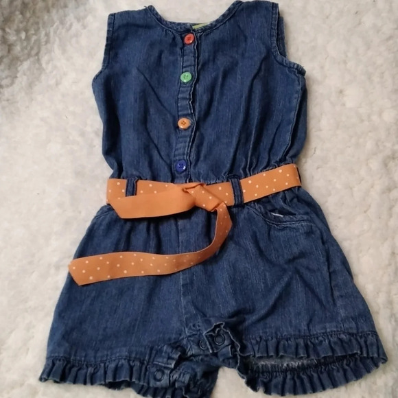 c one piece button denim romper size 2 years - Picture 1 of 2